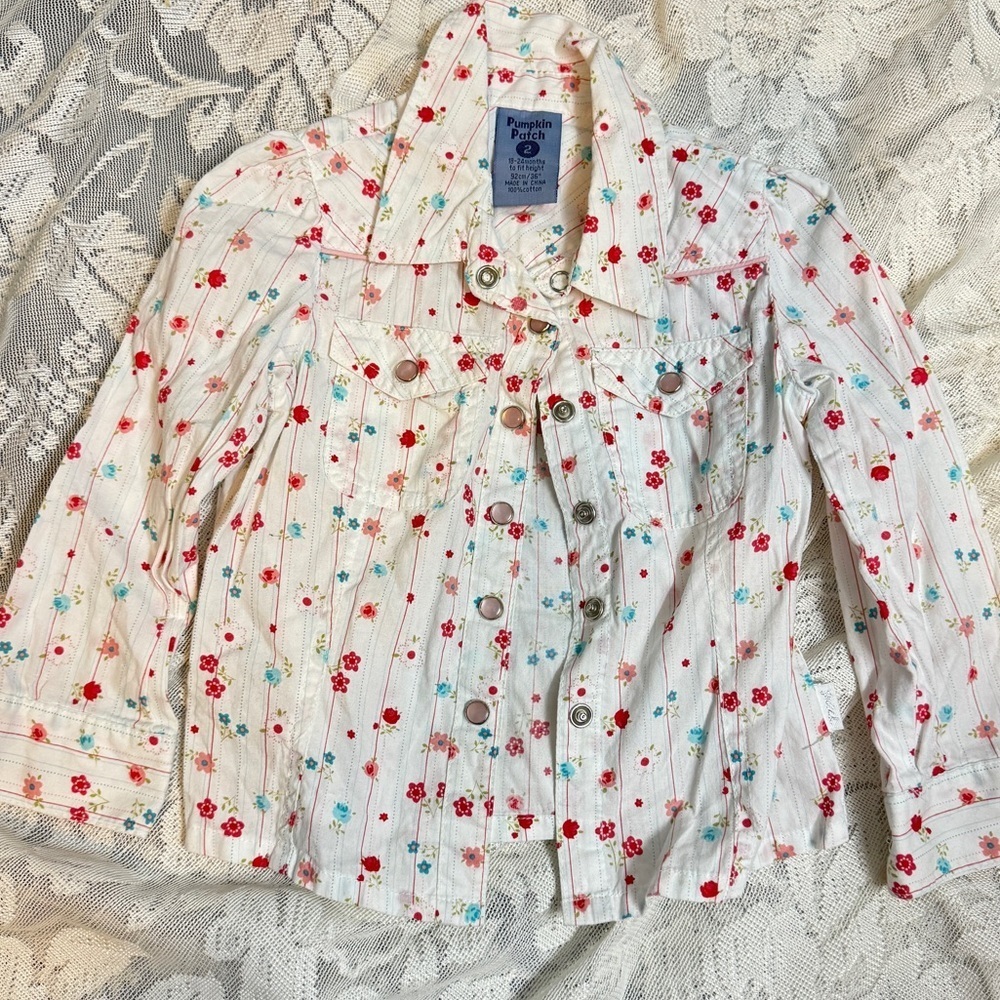Pumpkin patch vintage blouse